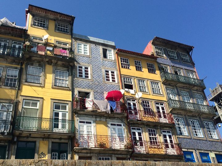 Old houses in Porto, Portugal. 